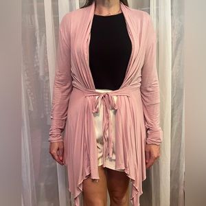 Rise pink, XL, BCBG, t shirt cardigan.